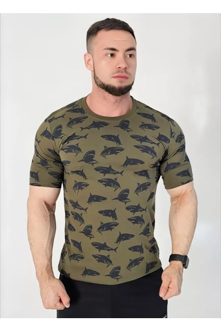 Paul&shark Düz Renk Pamuklu Temel Tişört 253875396 Khakı