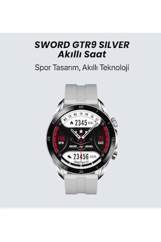 Sword Harmonia SW-GTR9 1.45" Akıllı Saat (Distribütör Garantili)