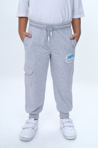 Toontoy Erkek Çocuk Concept Baskılı Eşofman Alt Gri Melanj