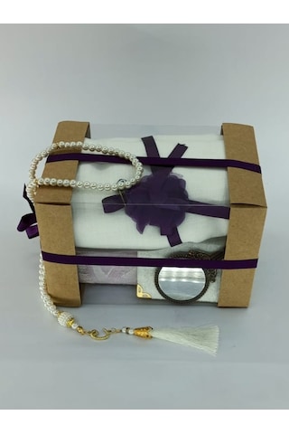 Çiçeklihediye Anneye Kız Arkadaşa Eşe Bayan Hediye Seti Seccade Şal Tesbih