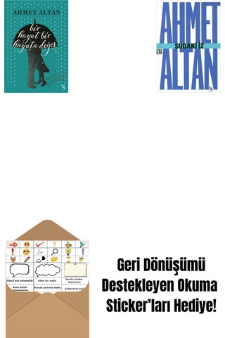 Bir Hayat Bir Hayata Değer + Sudaki İz Cep Boy + Okuma Sticker'ları