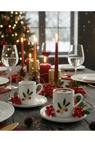 Regna Home Fine Living Kokina 4 Parça 2 Kişilik Kahve Fincan Seti 93 Ml Diğer
