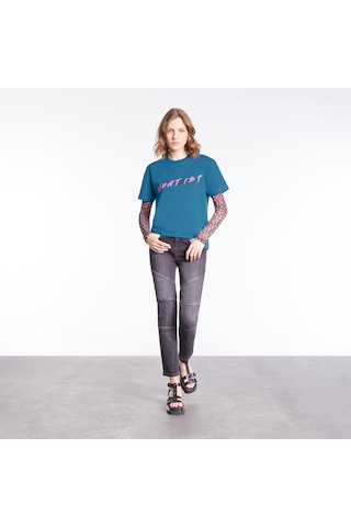 The Kooples Classic Kadın Mavi T-shirt