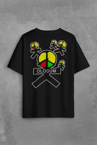 Michael Jackson Olodum They Dont Don't Care Sırt Ön Baskılı Oversize Tişört Unisex T-shirt 001