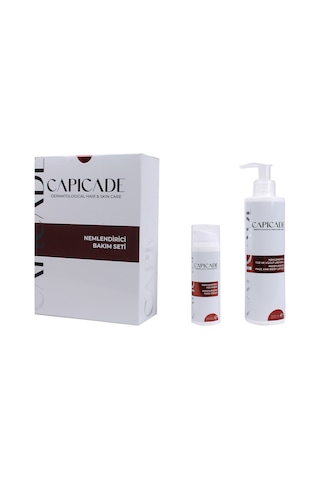 Capicade Nemlendirici Yüz Kremi 50 ML + Nemlendirici Yüz ve Vücut Losyonu 220 ML