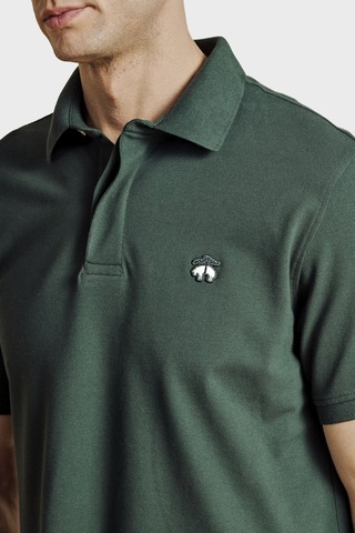 Brooks Brothers Pamuklu Regular Fit Düğmeli Polo Yaka T Shirt Erkek Polo Yaka T Shirt Bbss26mts001155 Koyu Yeşil