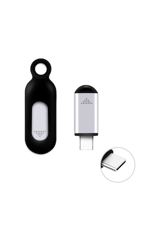 Tenfowee Android Telefon İçin Type-c Entegreli Kablosuz Ir Kumanda - 10m Mesafede Tv, Klima, Fan, Projeksiyon Ve Daha Fazlası İçin Akıllı Uyumlu Minyatür Kumanda Gümüş