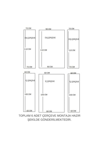 Decozza Boyanabilir 2,5 Cm Hazır Çerçeve Mastik Hediyeli