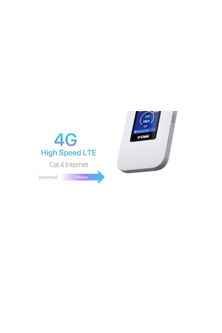 D-link Dwr-932m Cat4 Lte 4g/hspa Wi-fi N300, 3000mah Bataryalı Ve Renkli Lcd Ekranlı Taşınabilir Mobil Router