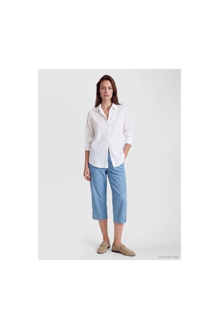 LC Waikiki Alıta Cıty Farkıyla Lcw Grace Bej Denim Düz Loose & Bol Kadın Kapri Bej - 928170006 Bej