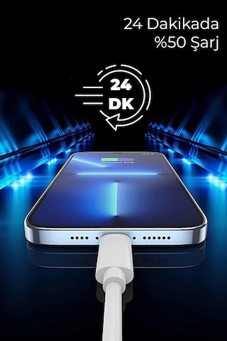İphone 15 Uyumlu 20w Usb-c Hızlı Şarj Adaptörü Ve 60w Type-c Kablo Seti Pd Destekli Şarj Cihazı
