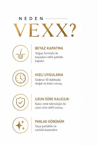 Vexx Professional Beyaz Kapatıcı Pratik Boya Şampuan Koyu Kumral 6.0 Amonyaksız Formül 300 Ml.