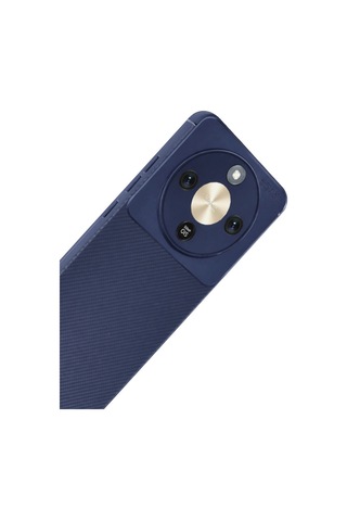 Huawei Honor Magic 8 Lite Auto Focus Karbon Kapak - Lacivert Düz Renkli