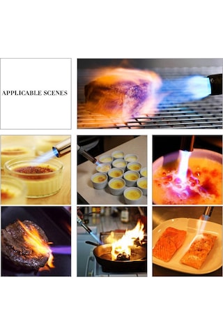 Outdoor Kamp Çakmağı Doldurulabilir Yüksek Basınçlı Torch Pürmüz