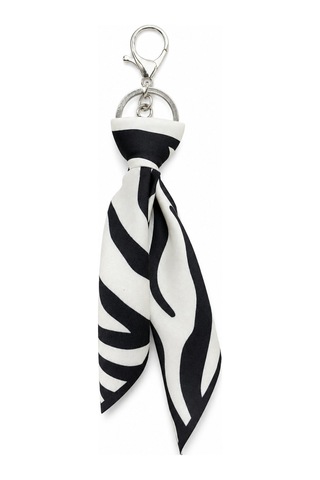 Tarzınıseç Zebra Desenli Silver Anahtarlık Fular Charm