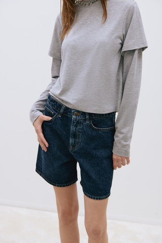 Suud Collection Mavi Everly Denim Şort
