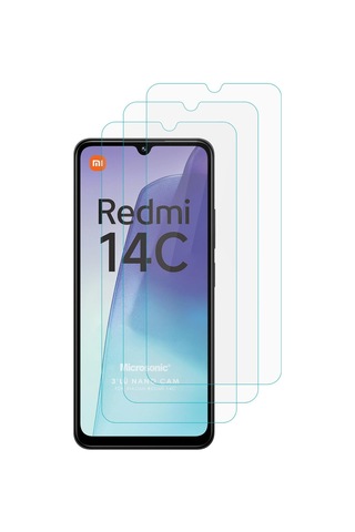 Microsonic Xiaomi Redmi 14c Screen Protector Nano Glass Cam Ekran Koruyucu 3 Lü Paket