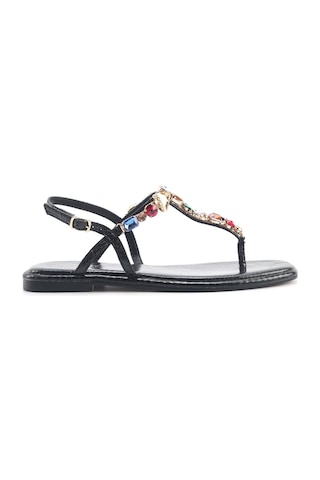 Nine West Orane 5fx Siyah Kadın Düz Sandalet 000000000101929105 Siyah