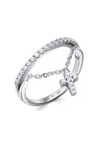 Sılverme 925 Ayar Gümüş Haç Kolye Halkalık 177164144 Gri