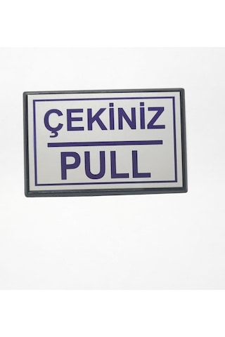 Büro İş Güvenliği İçin 10x7cm Mini Yapışkanlı Pull Çekiniz Uyarı Tabelası