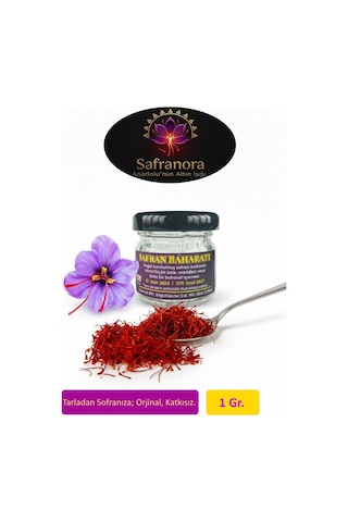 Türk Safranı Orjinal A Kalite Safran Baharatı 1 Gr. Orjinal, Katkısız, Doğal