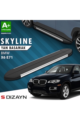 S-dizayn Bmw X6 E71 Skyline Krom Yan Basamak 193 Cm 2008-2014 A+ Kalite