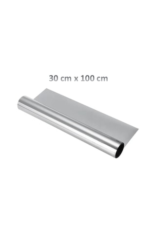 Aynalı Cam Filmi 30cm X 100cm Yapışkanlı Yansıtıcı Uv Koruma