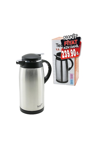 Teba 1.3l Çelik Termos Cam İç Kısım