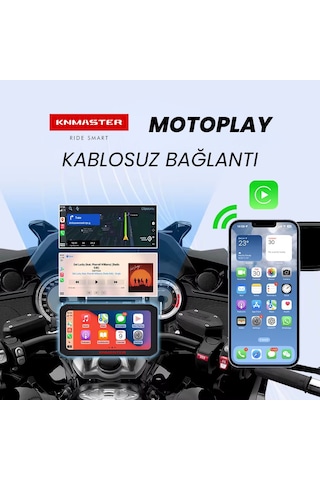 Knmaster Motoplay 1000 6.25 Kablosuz Carplay & Android Auto De