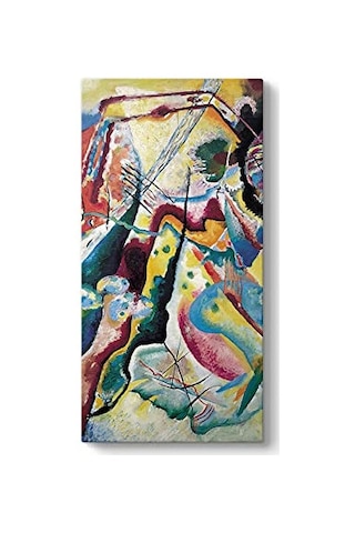 Wassily Kandinsky - La Tache Rouge Tablosu 40 X 80 Sku: Smgstk02b9cee549