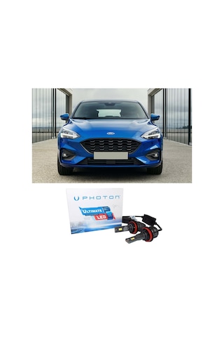Ford Focus 4 Led Xenon Sis Farı Ampulü H8 Ultimate 9500 Lumens Yeni Seri Beyaz 2019+
