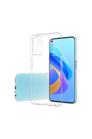 Kvy Oppo A76 Kamera Korumalı Süper Silikon Kılıf