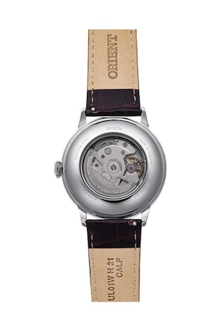 Orient Ra-ac0023e30b Otomatik Deri Kahverengi Yeşil Kadran 41 Mm Erkek Kol Saati Gri