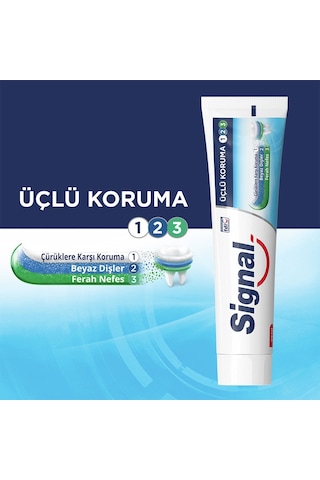 Signal Nane Ferahlığı Çürüklere Karşı Üçlü Koruma Diş Macunu 6 x 120 ML