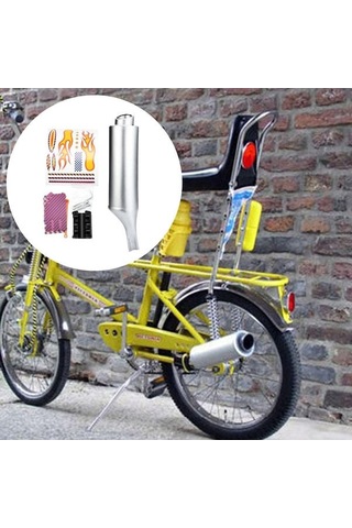 Leezsing Bisiklet Motor Ses Efekti Turbo Borusu - Radyatör Bağlantılı Ses Kartlı Seslendirme Sistemi