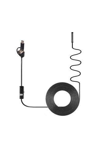 Xiyyadms 7mm Ip67 Su Geçirmez Endoskop - 1m Esnek Kablolu, Usb/type-c Uyumlu, 6 Led Işıklı, Otomobil/ Boru Kontrol Aracı Çok Renkli