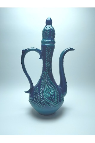 El Dekoru Özel Seri İbrik Turkuaz 30 Cm