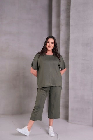 Önü Çimalı Takım Haki Yeşil Haki - Yeşil