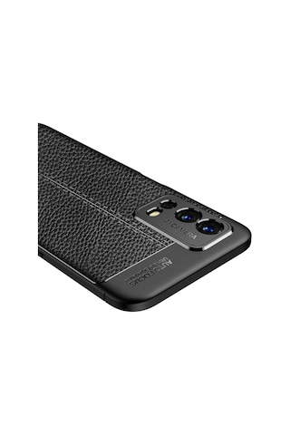 Oppo A55 4G Kılıf Deri Tarzı Niss Silikon Case