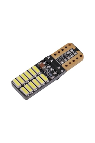 T10 Led Dipsiz W5W Canbus 24 Ledli Beyaz Park Plaka Ampül 2 Adet N11.2671