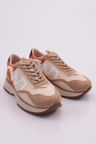 Dgn 55100 Kadin Sneaker Nude Multi