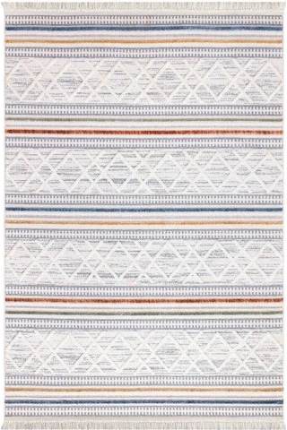 Vivaldi İndia 3015 Renkli İskandinav Serisi Salon Oturma Yatak Odası Halısı Çok Renkli