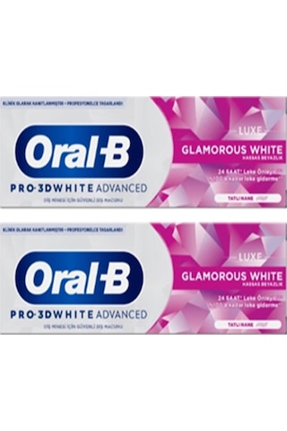 Oral-B Pro 3D White Advanced Luxe Glamorous Diş Macunu 2 x 75 ML
