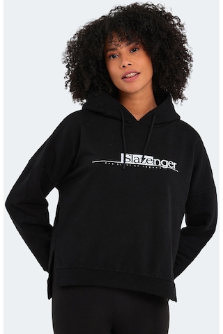 Slazenger Magnet Kadın Sweatshirt Siyah St22Wk030-500 Siyah