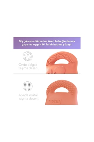 Mochi 2 İn1 Diş Kaşıyıcı Somon Somon