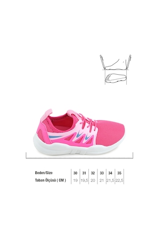 Gezer Yazlık Lastikli Esnek Rahat Taban Günlük Kız Çocuk Spor Ayakkabı Ga2yfm.03409.01.r91.0a Fuşya