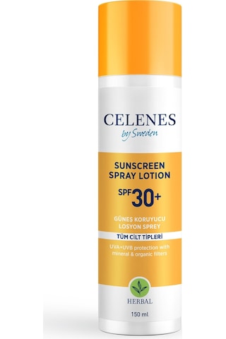 Celenes By Sweden Güneş Koruyucu Losyon Sprey Spf 30+ 150 ML