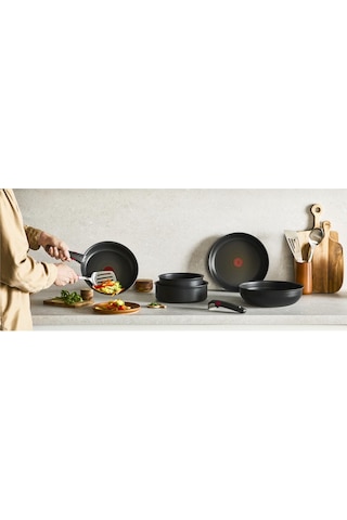 Tefal Ingenio Experience Fusion Core 9x Büyük Tava Ve Tencere Seti - 11 Parça 001 Siyah
