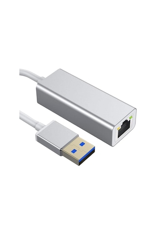 Coverzone Gigabit Usb To Ethernet Rj45 Çevirici Kablolu İnternet Dönüştürücü 1000mbps Pc İle Uyumlu Laptop İle Uyumlu Alüminyum Kasa Tak Çalıştır Usb-a To Lan Adaptörü Rj45 Zr202 - Usb Sku: Smg8690