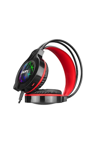 Snopy Sn-gx7, Crazy, Kablolu, 3.5mm Jac, Usb, Rainbow Aydınlatma, Gaming, Mikrofonlu, Kulaklık Siya